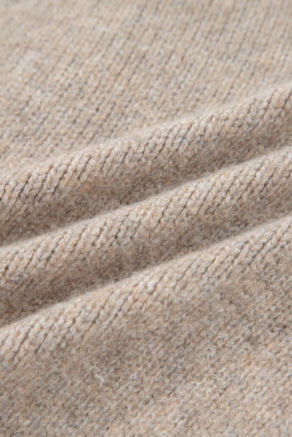 Khaki Tied Front Casual Cardigan
