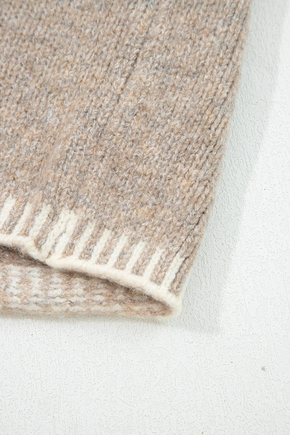 Khaki Tied Front Casual Cardigan