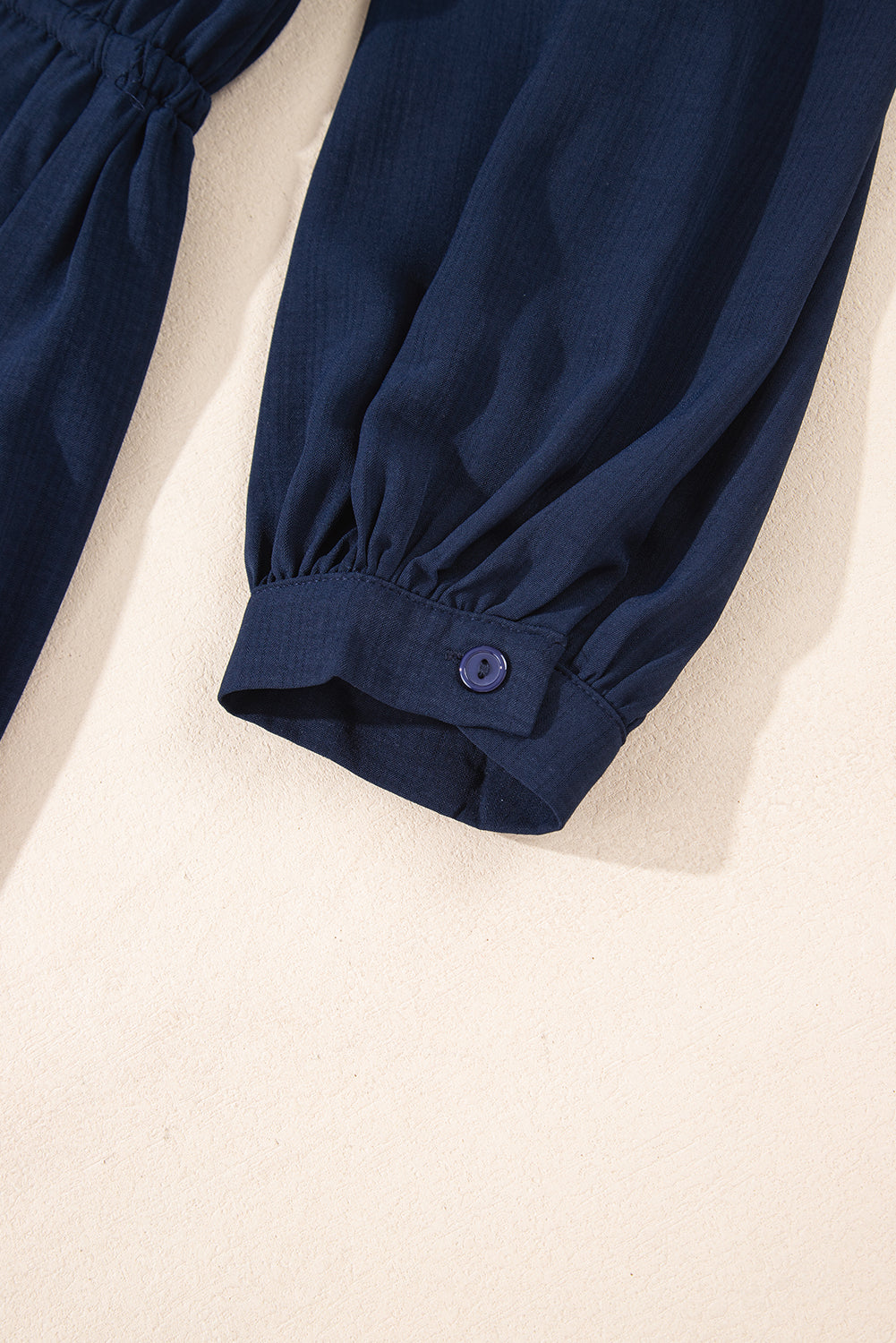 Navy Blue Solid Chest Pockets Tunic Shirt Mini Dress - Navy Grays Boutique