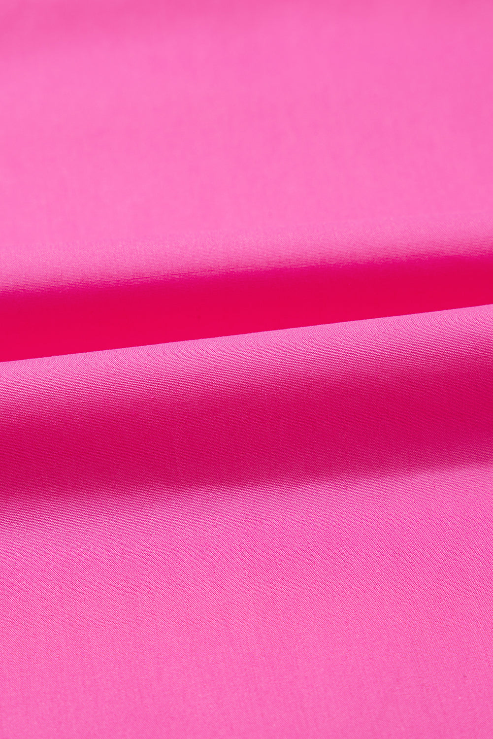 Bright Pink Scallop Trim Blouse