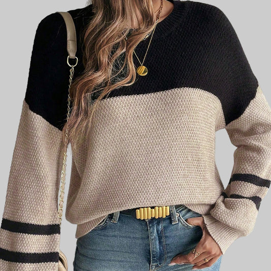 Parchment Colorblock Knit Sweater