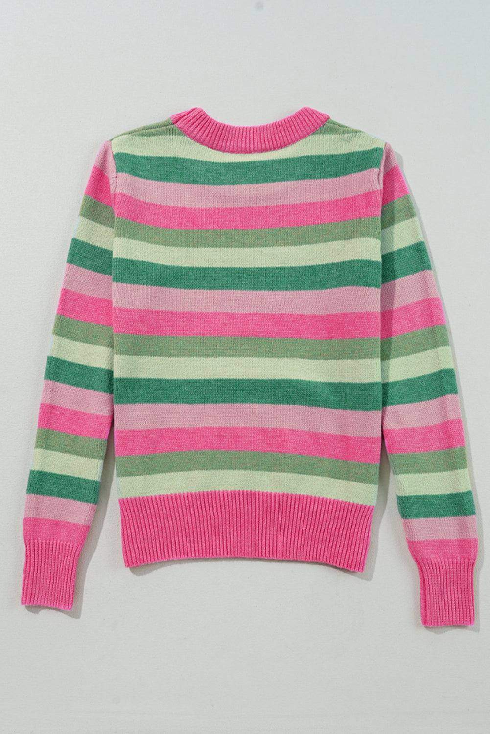 Green Color Block Sweater