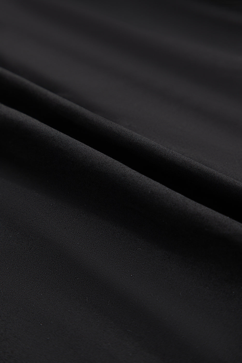 Black Contrast Ricrac Trim Peplum Top