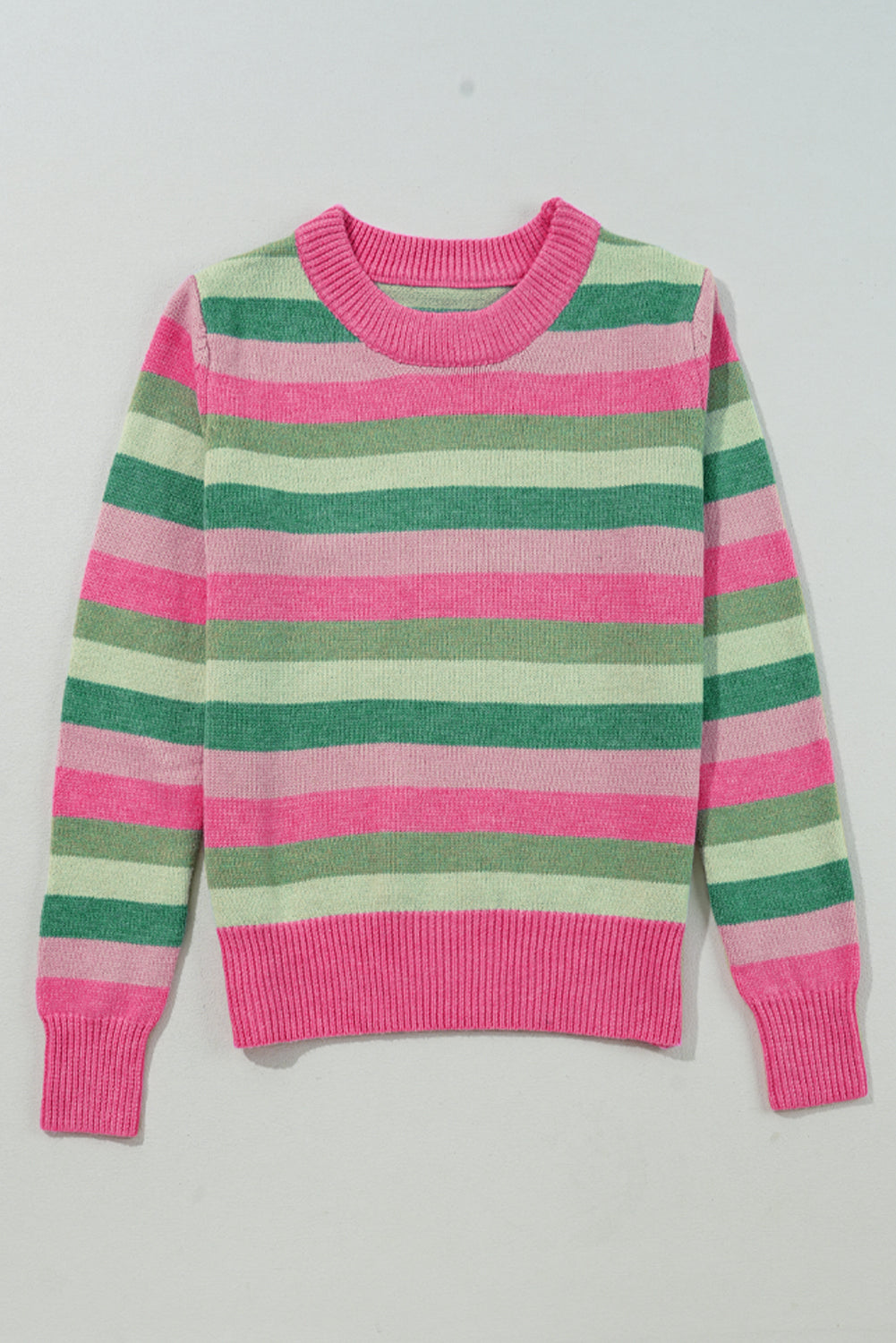 Green Color Block Sweater